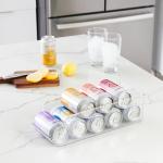 iDesign Soda Can Dispenser for Refrigerator or Pantry - Set of 3 - Clear - Made in USA