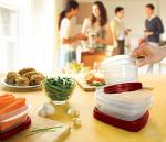 Rubbermaid Easy Find Lids Food Storage-Containers, Racer Red, 18-Piece Set