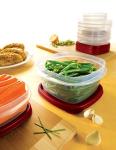 Rubbermaid Easy Find Lids Food Storage-Containers, Racer Red, 18-Piece Set