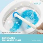 AIR U+ Disposable Toilet Brush, Toilet Bowl Cleaning System with 24 Count Wand Refill, Clean Brush Starter Kit with 1 Toilet Wand, 1 Storage Caddy and 1 Fragrant Tablet (1 + 24)