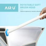 AIR U+ Disposable Toilet Brush, Toilet Bowl Cleaning System with 24 Count Wand Refill, Clean Brush Starter Kit with 1 Toilet Wand, 1 Storage Caddy and 1 Fragrant Tablet (1 + 24)