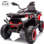 24V Ride On Car for Kids w/Remote Control, 4X4 Kids ATV 4 Wheeler w/800W Motor, Battery Powered Electric Vehicle Quad w/Beverage Port, Kneepads, Gift Flower, Spring Suspension, Bluetooth