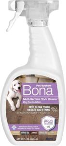 Bona Pet Spray Odor Eliminator, Dog Formulation, 32 fl oz, Safe for Carpeted Areas and Multi-Surface Floors