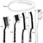 Washing Dryer Machine Rubber Seal Cleaning Brush Kits, Front Load Washer Cleaner Tools-1 PC Drum Slot Clean Brush & 5 PCS Crevice Cleaning Brushes for Bathroom, Shower & Kitchen Sink Household