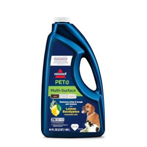 Bissell Multi-Surface Pet with Citrus, 34441, 64oz, Safe on Sealed hard Floors and Area Rugs, Removes tough pet messes and elimantes odors, Lemon Eucalyptus Essential Oils