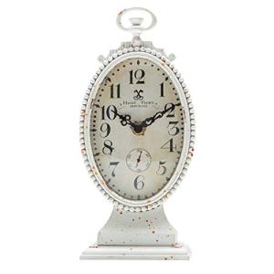 Vintage Battery Operated Table Clock - Rustic Chic