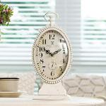 Vintage Battery Operated Table Clock - Rustic Chic