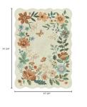 Lahome 5x7 Floral Washable Living Room Rug