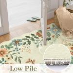 Lahome 5x7 Floral Washable Living Room Rug