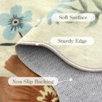 Lahome 5x7 Floral Washable Living Room Rug