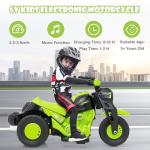 OLAKIDS 6V Electric Motorcycle Ride-On Toy for Kids