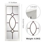 Large Rustic Wooden Wall Mirror for Farmhouse Decor