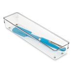 iDesign Clear Plastic Drawer Organizer Bin