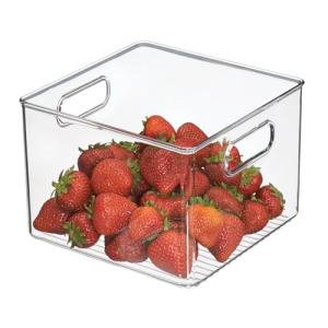 iDesign Clear Pantry Storage Bin with Handles