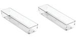 iDesign Clear Plastic Drawer Organizer Bin