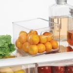 iDesign Clear Plastic Kitchen Storage Bins, 4-Pack
