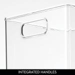 iDesign Clear Pantry Storage Bins with Handles - 2 Pack
