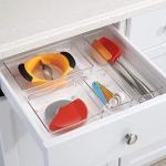 iDesign Clear Plastic Drawer Organizer Bin