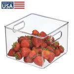 iDesign Clear Pantry Storage Bin with Handles