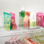 iDesign Clear Pantry Storage Bins with Handles - 2 Pack