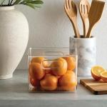 iDesign Clear Pantry Storage Bin with Handles