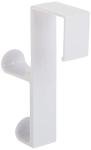 iDesign Over Door Double Hook Hanger - White