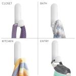 Self-Adhesive Wall Hooks - Damage-Free, 2 Pack