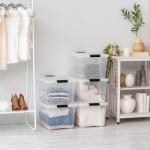 IRIS USA 40 QT Clear Plastic Storage Box 6-Pack