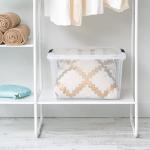 IRIS USA 40 QT Clear Plastic Storage Box 6-Pack