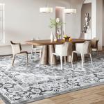 Boho Floral Area Rug for Living Room 8x10