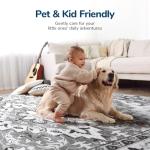 Boho Floral Area Rug for Living Room 8x10