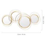 Large Gold Star Ring Decorative Wall Mirror