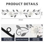 Modern Metal Flower Wall Art for Indoor Decor