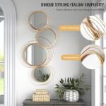 Large Gold Star Ring Decorative Wall Mirror