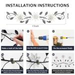 Modern Metal Flower Wall Art for Indoor Decor