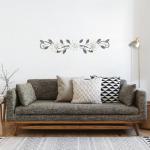 Modern Metal Flower Wall Art for Indoor Decor