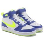 Nike Kids' High Top Court Borough Sneakers, Blue/Volt