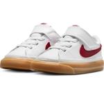 Nike Court Legacy Toddler Shoes, White/Red, Size 10