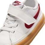 Nike Court Legacy Toddler Shoes, White/Red, Size 10