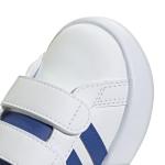 Adidas Grand Court 2.0 Kids' Sneakers, White/Blue