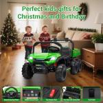 SEHOMY 24V 4WD Kids Dump Truck Ride-On Car