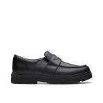 Clarks Boys' Black Leather Oxford Shoes, Size 8