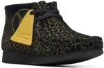 Clarks Kids Wallabee Go Shoes - Black Suede