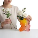 Elegant Clock with Flower Vase for Home Decor