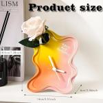 Elegant Clock with Flower Vase for Home Decor