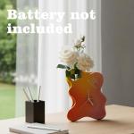 Elegant Clock with Flower Vase for Home Decor