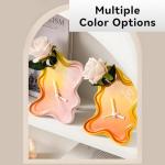 Elegant Clock with Flower Vase for Home Decor