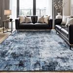 Washable 8x10 Area Rug for Living Room