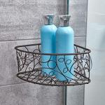 iDesign Twigz Metal Suction Shower Organizer Basket
