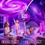 Colorful Flower Lamp with Planetarium Projector Lights